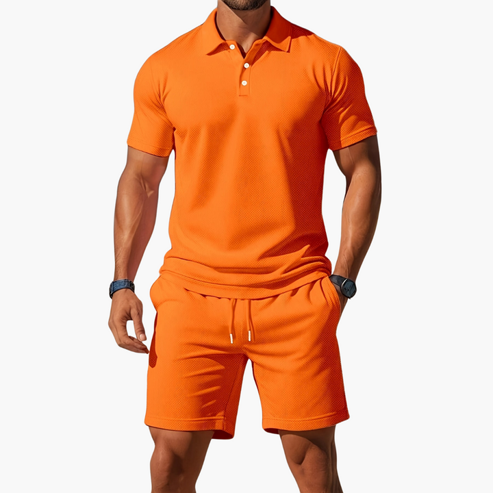 Men's Polo & Shorts Set | Drawstring
