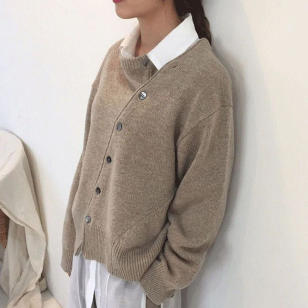 Women’s Cardigan | Front Asymmetric Button
