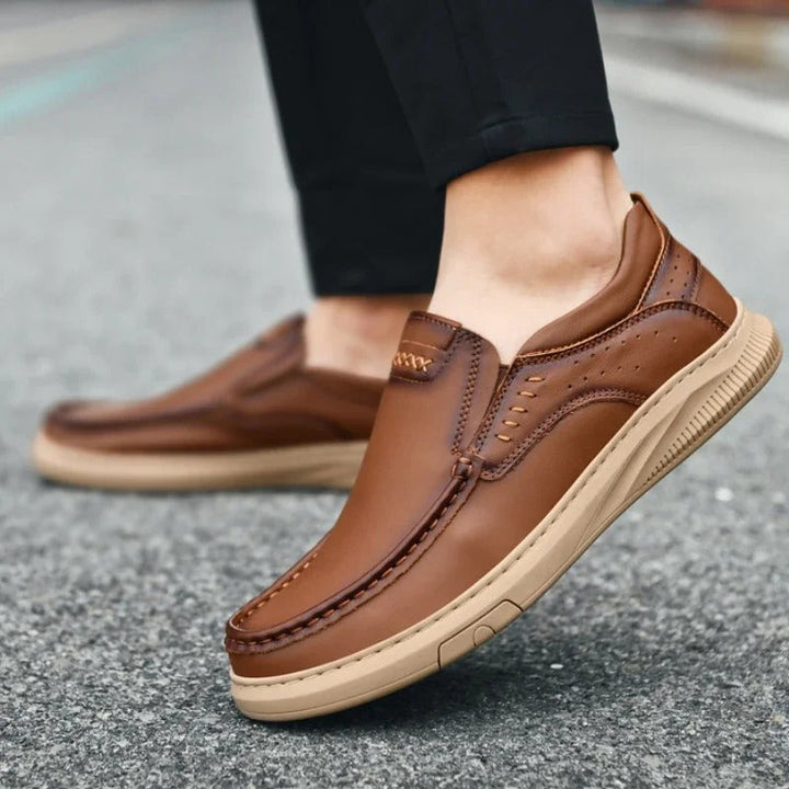Men's Slip on Shoes | Low-Cut Stitched Upper