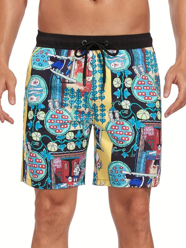 Men's Swim Trunks | Flamingo Print