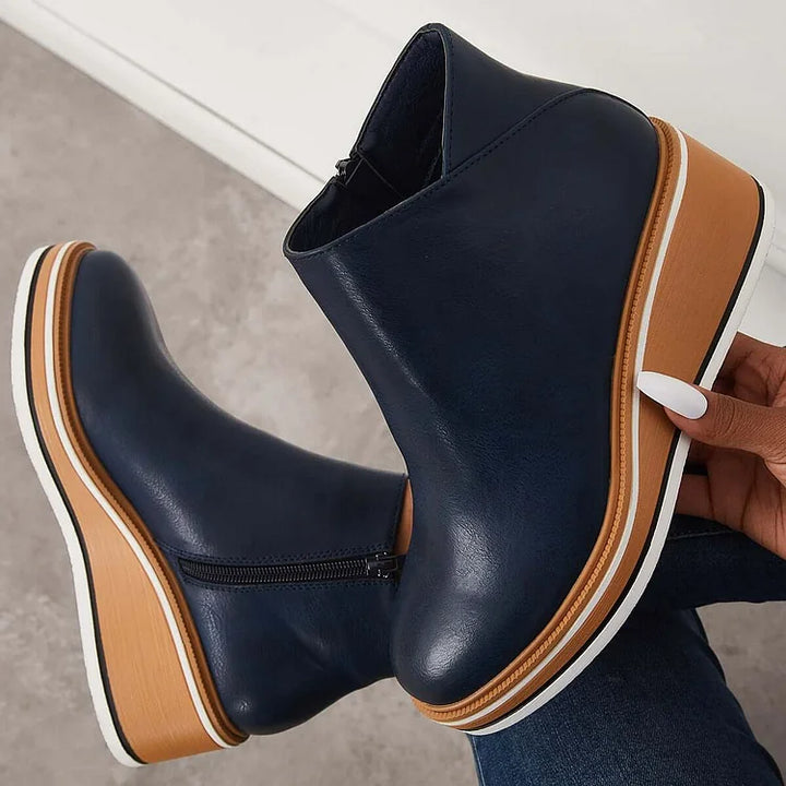 Boots for Women | Side Zip Wedge