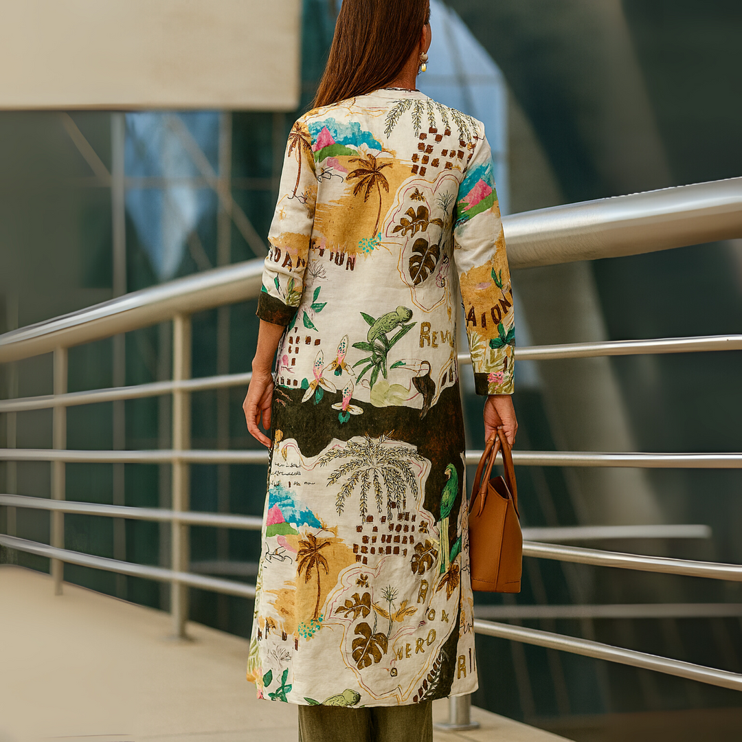 Women's Two-Piece Set | Collared Neckline Wide Leg Silhouette