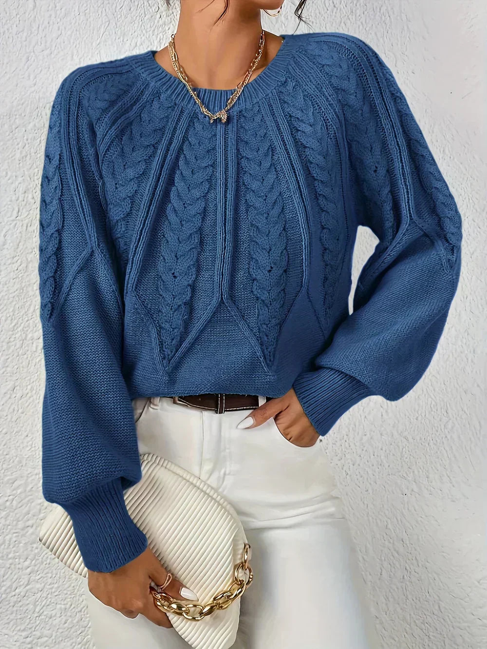 Women's Sweater | Raised Cable Detailing