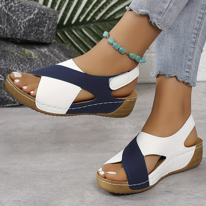 Sandals for Women | Multi-panel Open-Toe Slingback