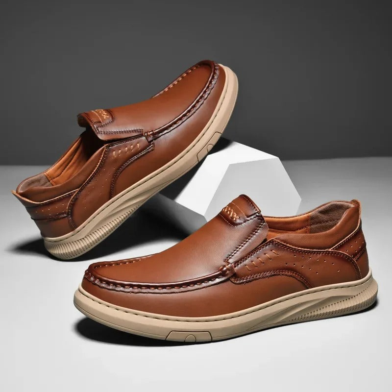 Men's Slip on Shoes | Low-Cut Stitched Upper