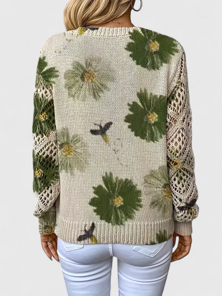 Women’s Sweater | Floral Surface Pattern