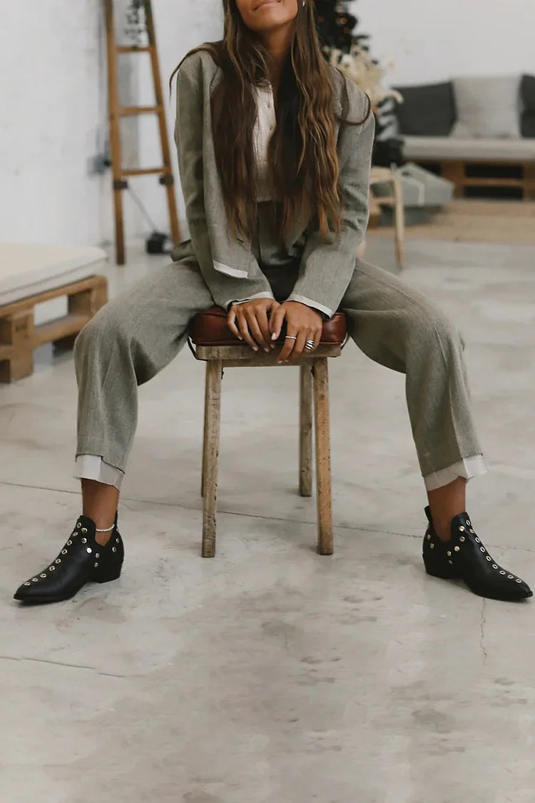 Boots for Women | Studded Upper Pointed Toe