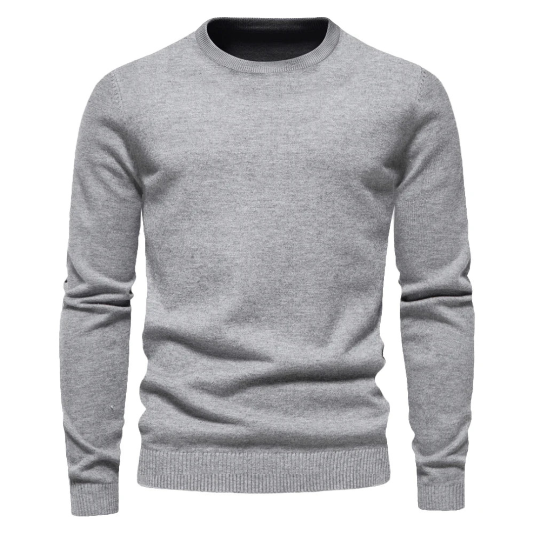 Men’s Sweater | Long Sleeve Solid Design