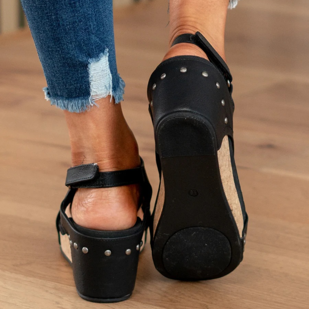 Sandals For Women | Open-Toe Front Wedge Heel