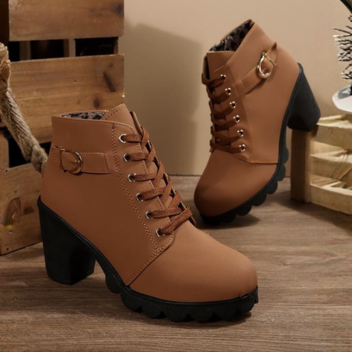 Boots For Women | Block Heel Ankle-Height