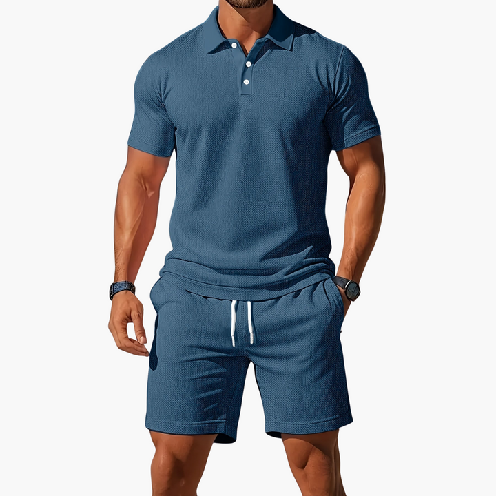 Men's Polo & Shorts Set | Drawstring