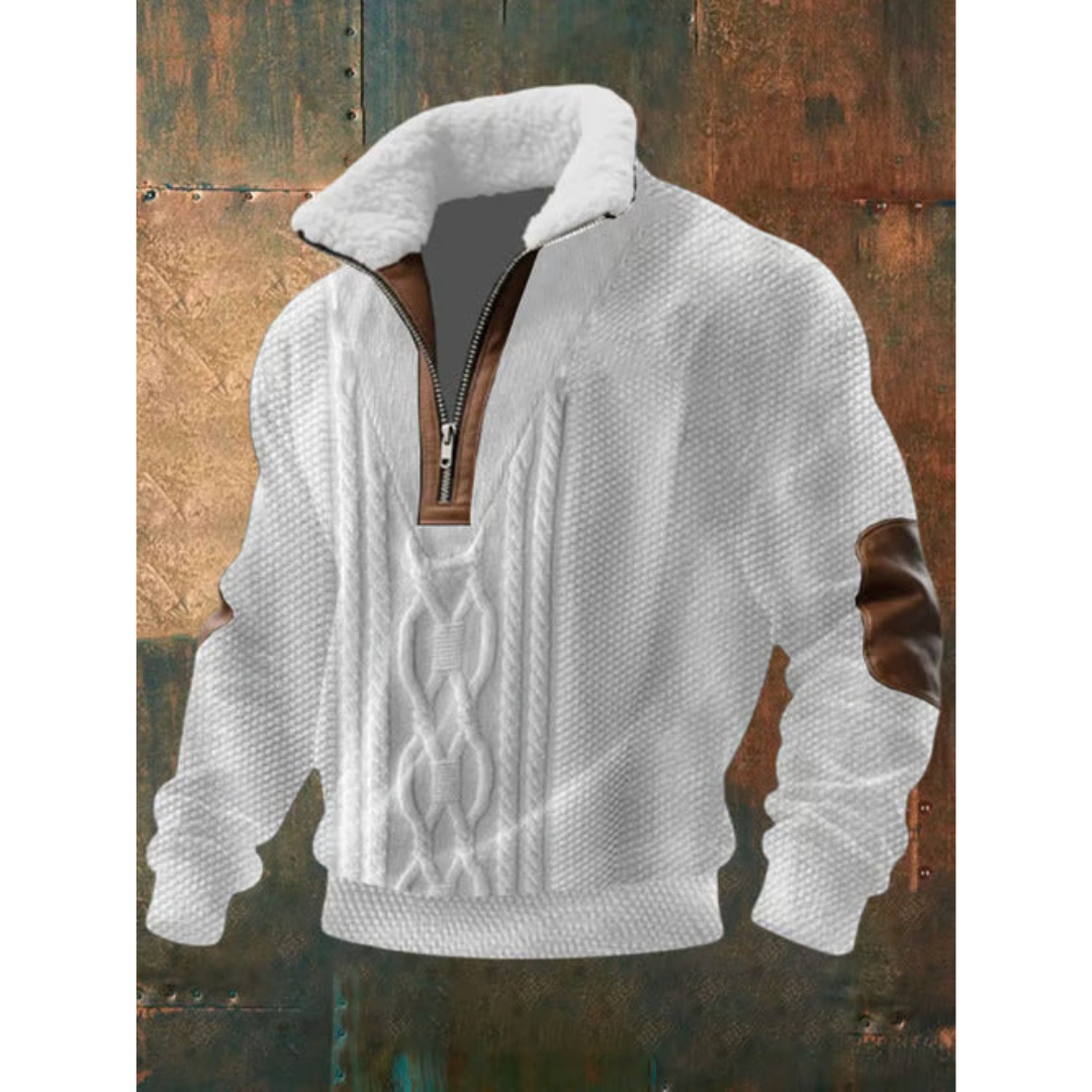 Men's Sweater | Quarter-Zip Stand Collar