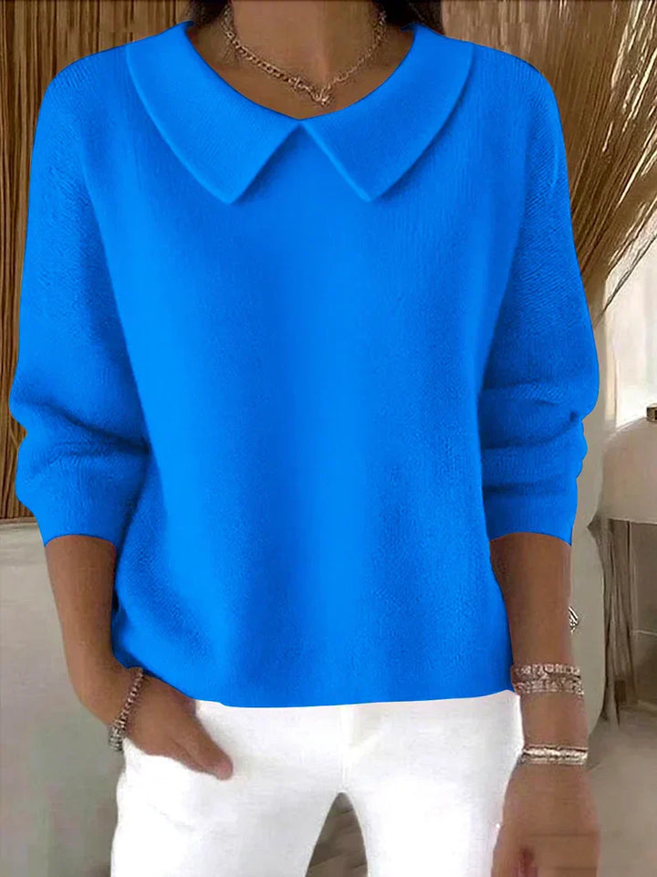 Women's Sweater | Long Sleeve With Collar Detail