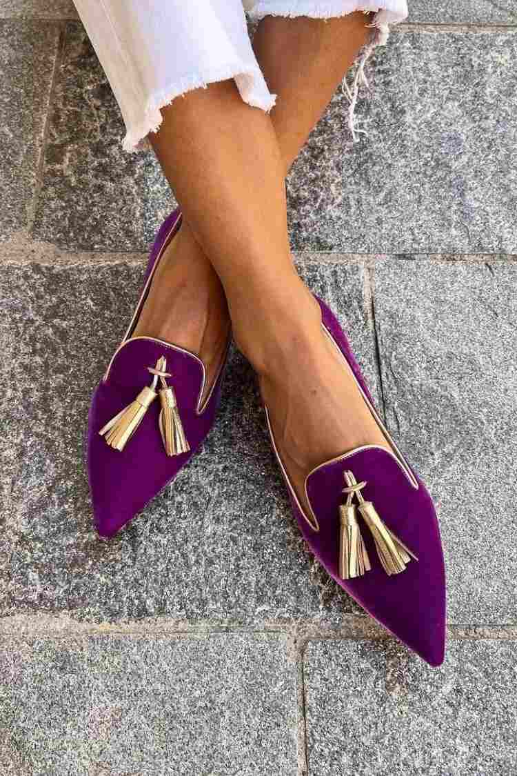 Loafers for Women | Pointed Tassel Detail