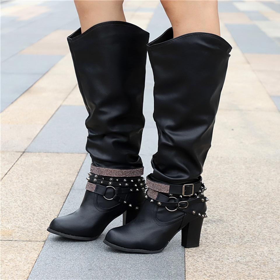 Boots For Women | Mid-Calf Buckle Closures