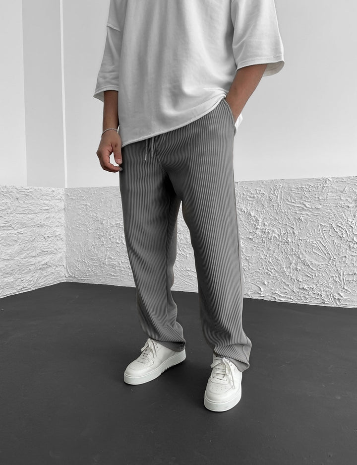 Men’s Lounge Pants | Vertical Stripe Wide Leg