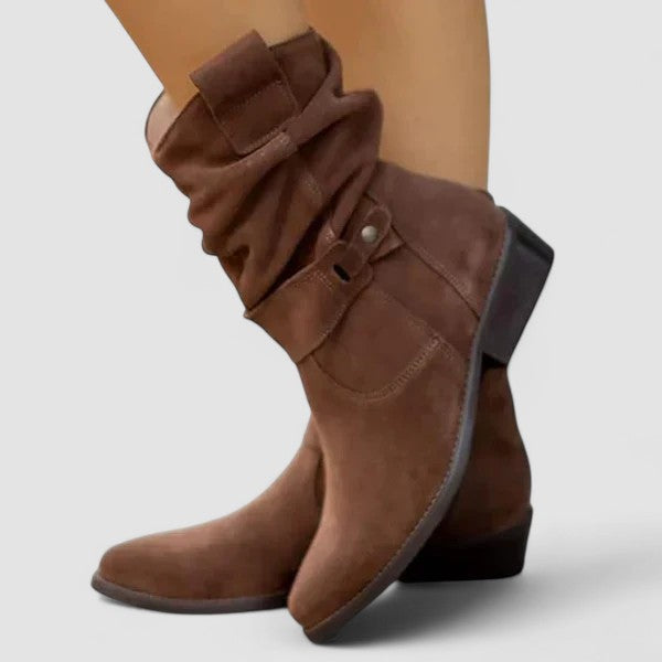 Boots for Women | Mid-Calf Structured Ankle Silhouette