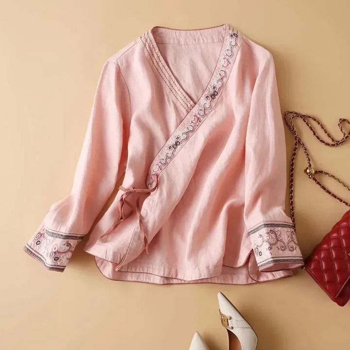 Women’s Blouse | Long Sleeve Wrap