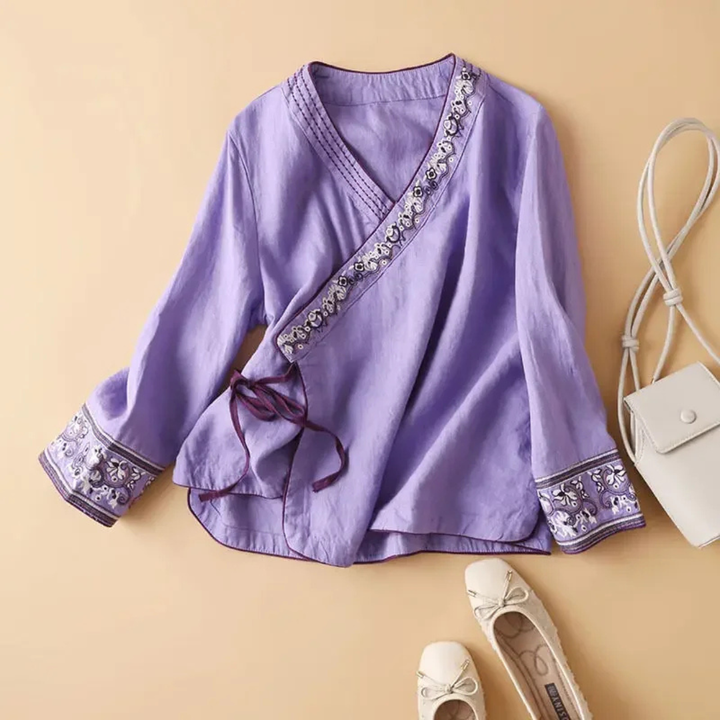 Women’s Blouse | Long Sleeve Wrap