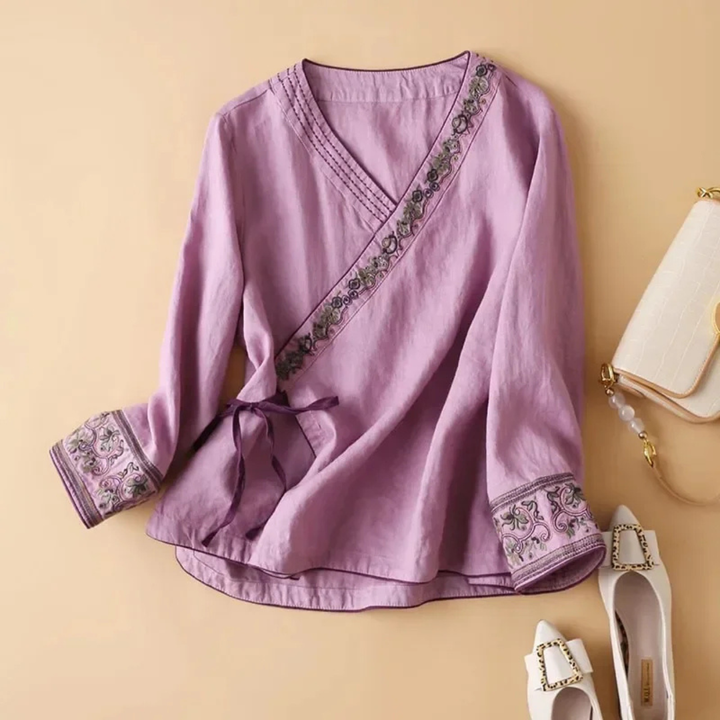 Women’s Blouse | Long Sleeve Wrap