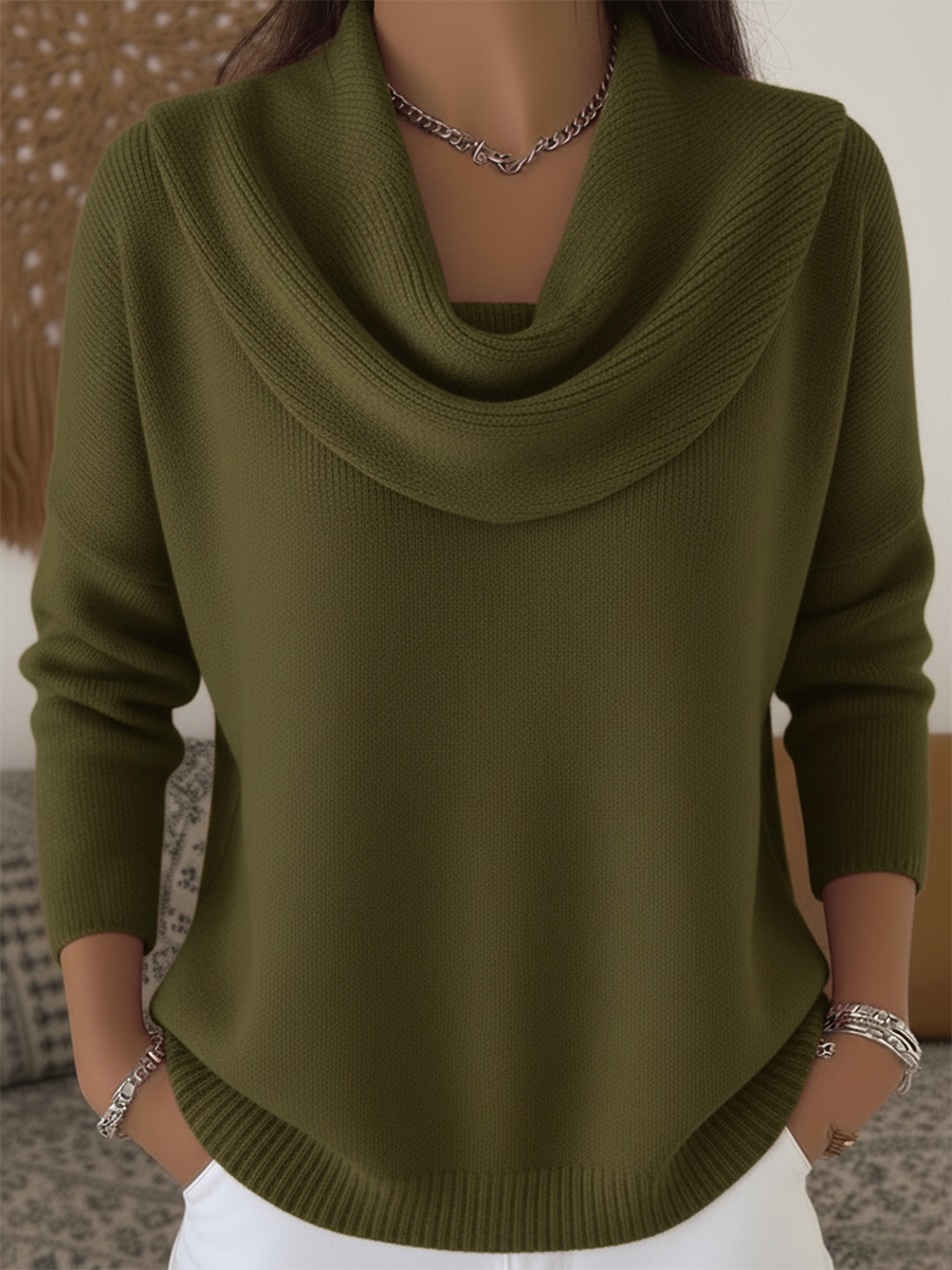Women’s Sweater | Long Sleeve Cowl Neck