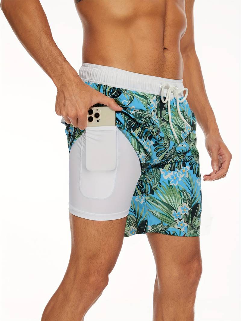 Men's Swim Trunks | Flamingo Print