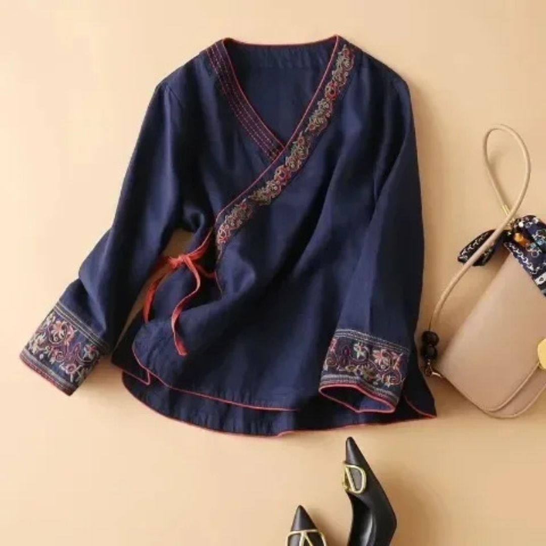 Women’s Blouse | Long Sleeve Wrap