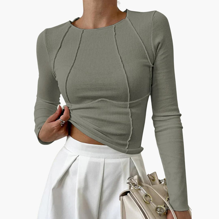 Women’s Blouse | Long-Sleeve Seam-Detail