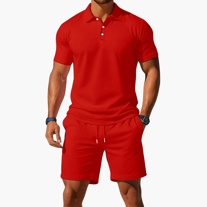 Men's Polo & Shorts Set | Drawstring