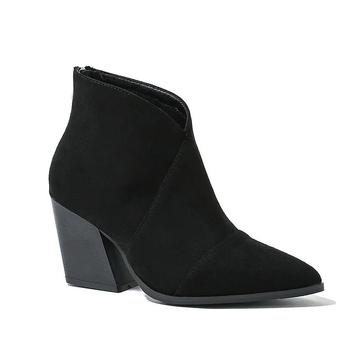 Boots for Women | Ankle Zip Block Heel