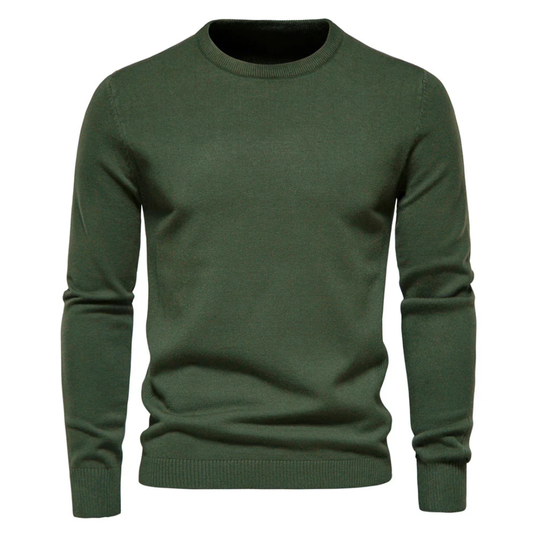 Men’s Sweater | Long Sleeve Solid Design