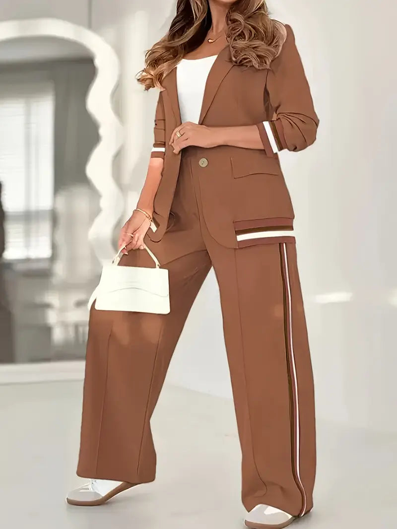 Women’s Loungewear | Blazer and Wide Leg Pants