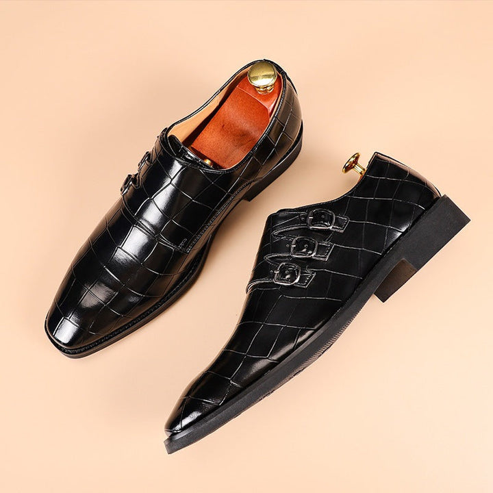 Men's Monk Strap Shoes | Square Toe