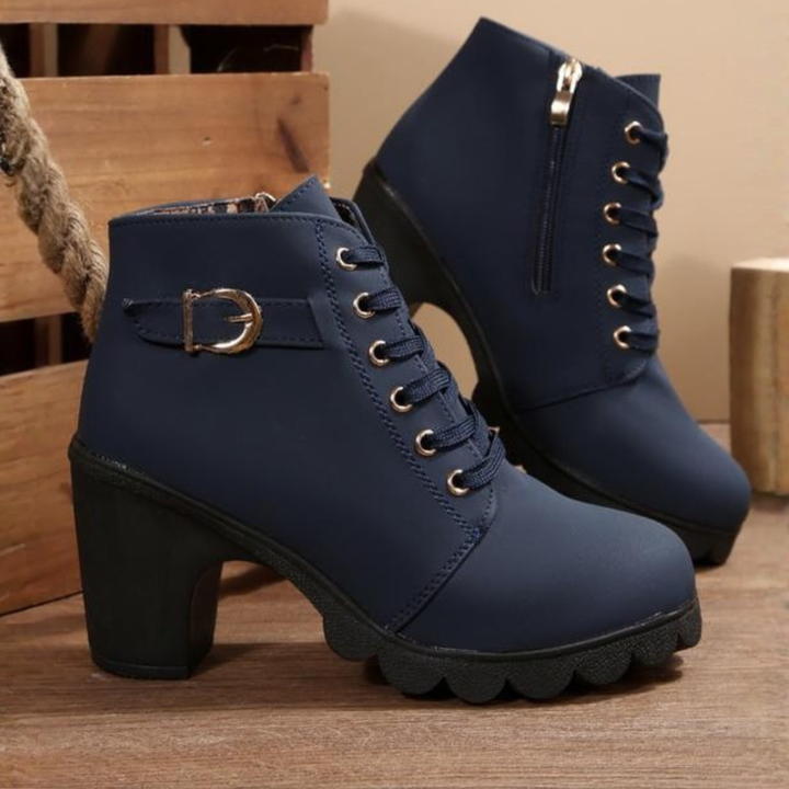 Boots For Women | Block Heel Ankle-Height