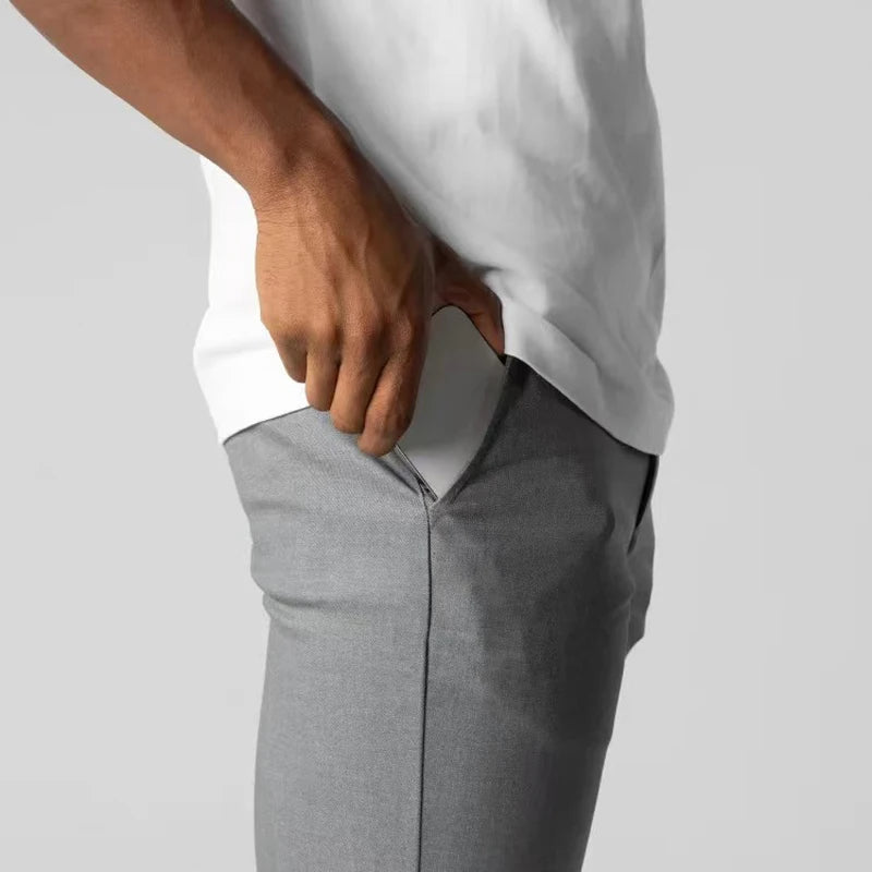 Men’s Trousers | Slim Leg Button Waist