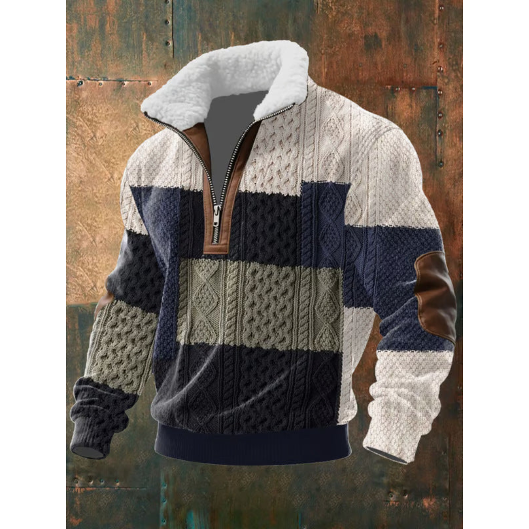 Men's Sweater | Quarter-Zip Stand Collar