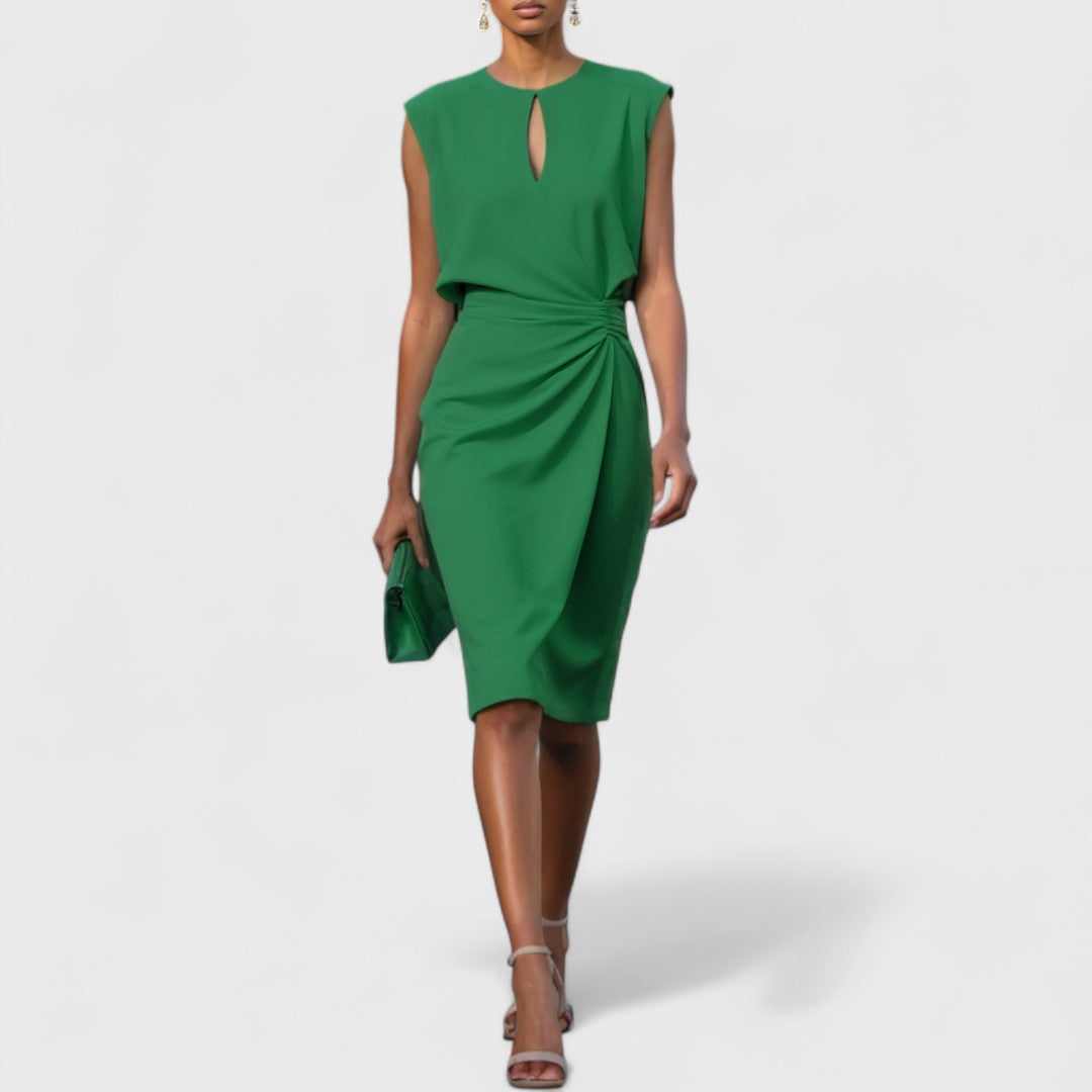 Women’s Dress | Sleeveless Keyhole Midi