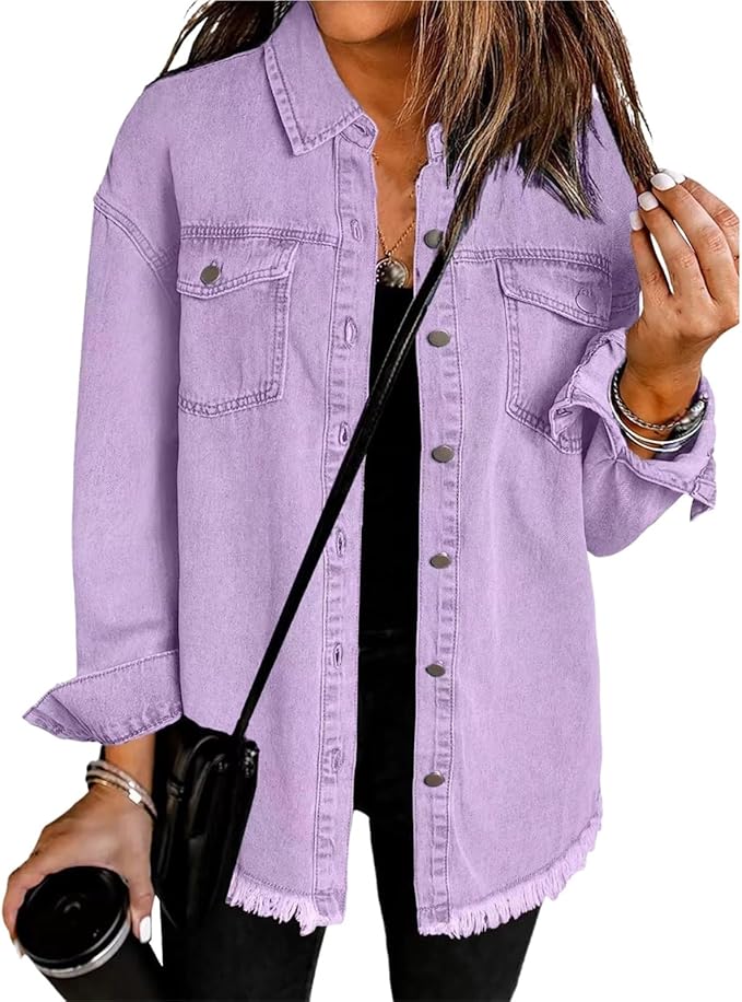 Women’s Jacket | Button Front Oversized