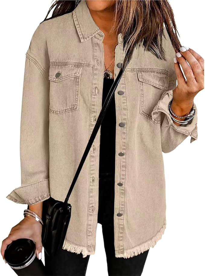 Women’s Jacket | Button Front Oversized