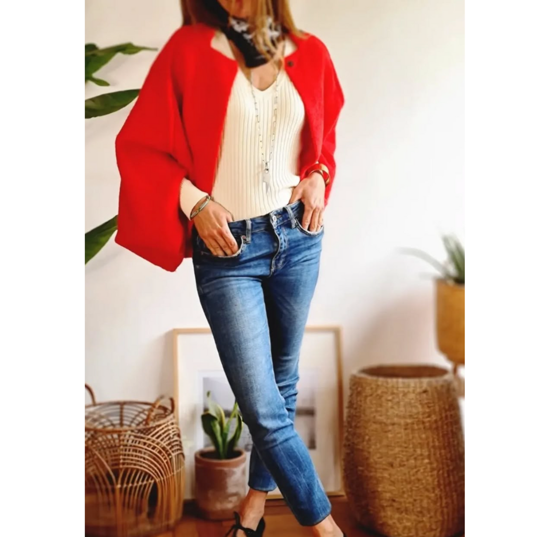 Women's Coat | Structured Collar Long Sleeves