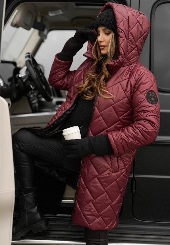 Women's Jacket | Longline Hooded Puffer
