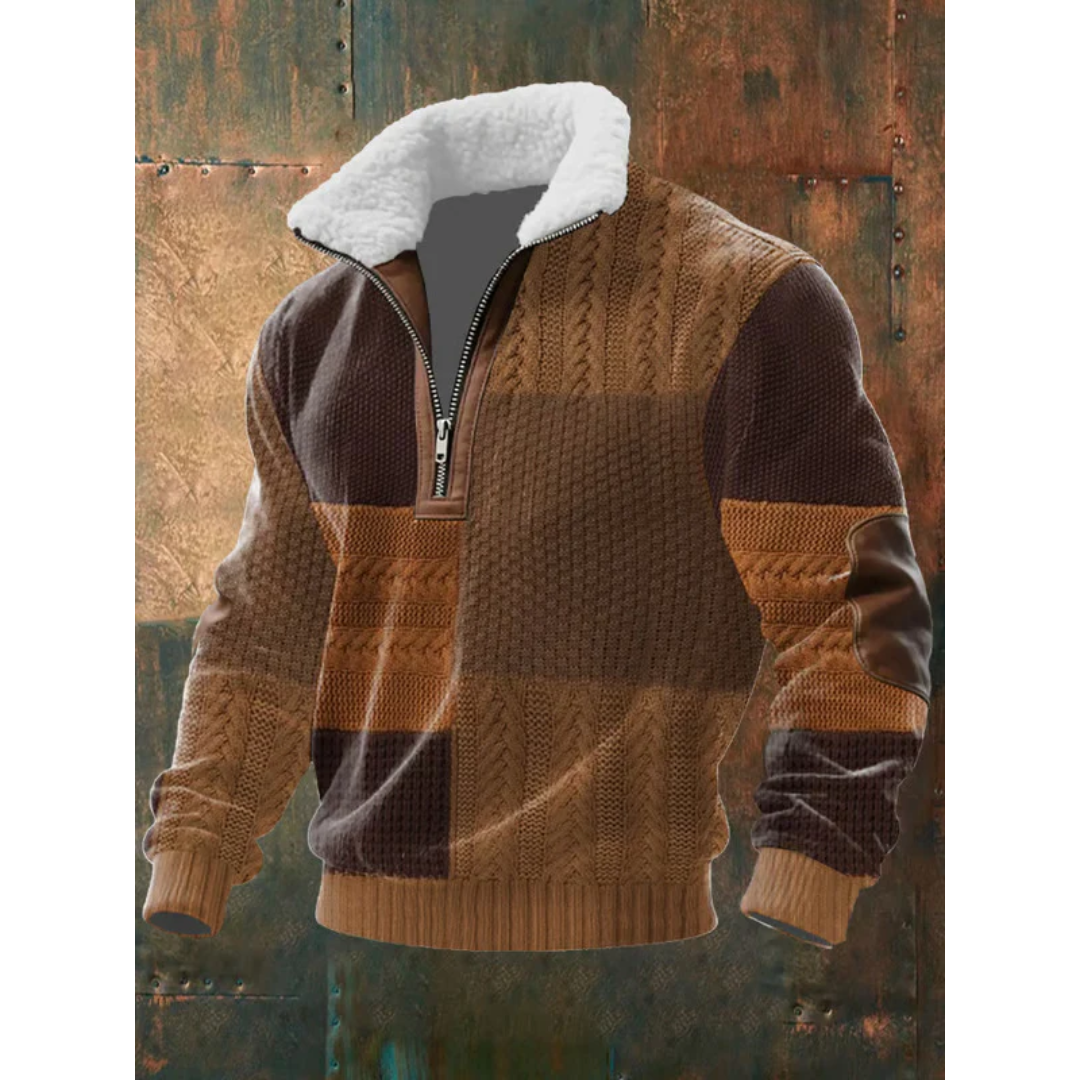 Men's Sweater | Quarter-Zip Stand Collar