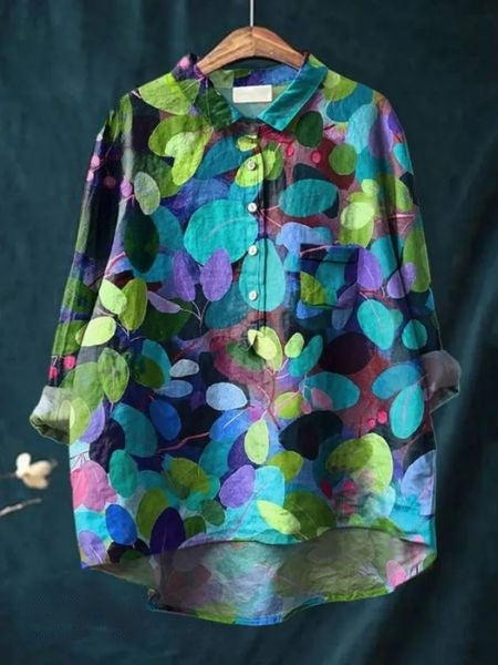 Women’s Blouse | Floral Print Button Front
