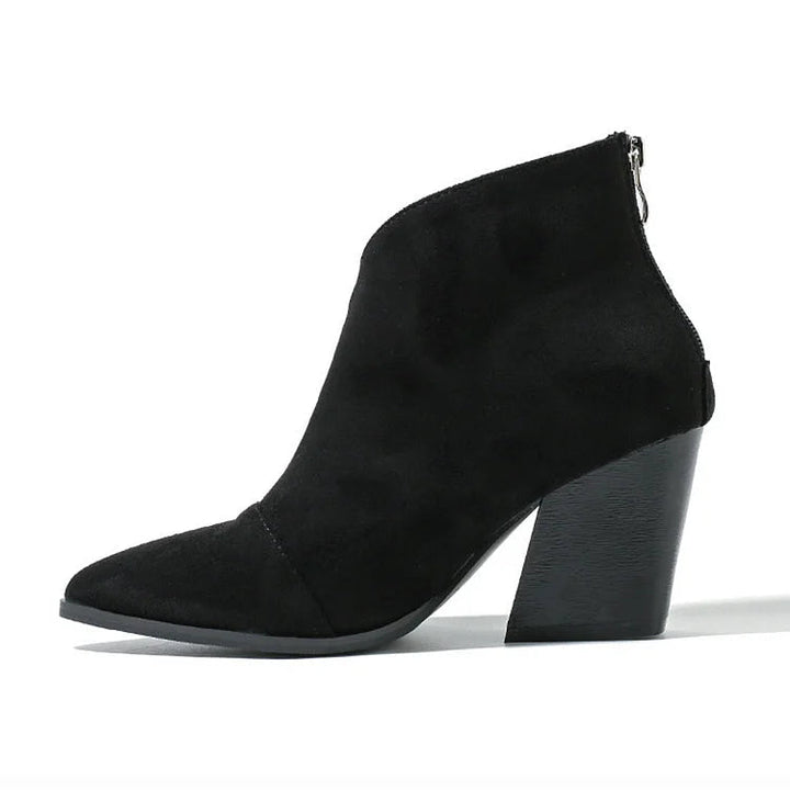 Boots for Women | Ankle Zip Block Heel