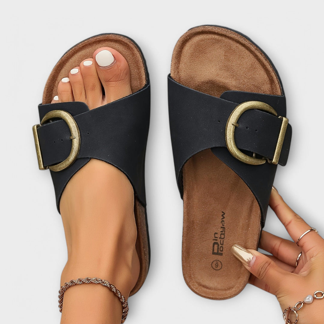 Sandals For Women | Buckle Slide Open Toe