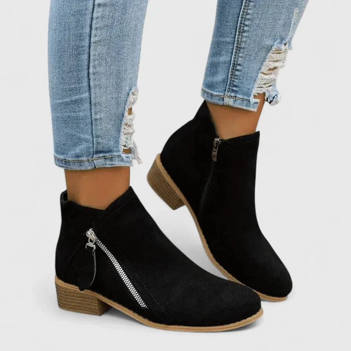 Boots For Women | Ankle-Height Shaft Side Zip