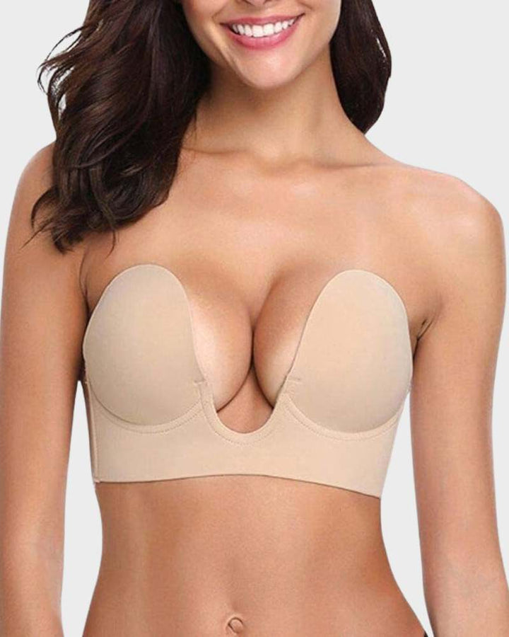 Women's Push-Up Plunge Bra | Deep Strapless