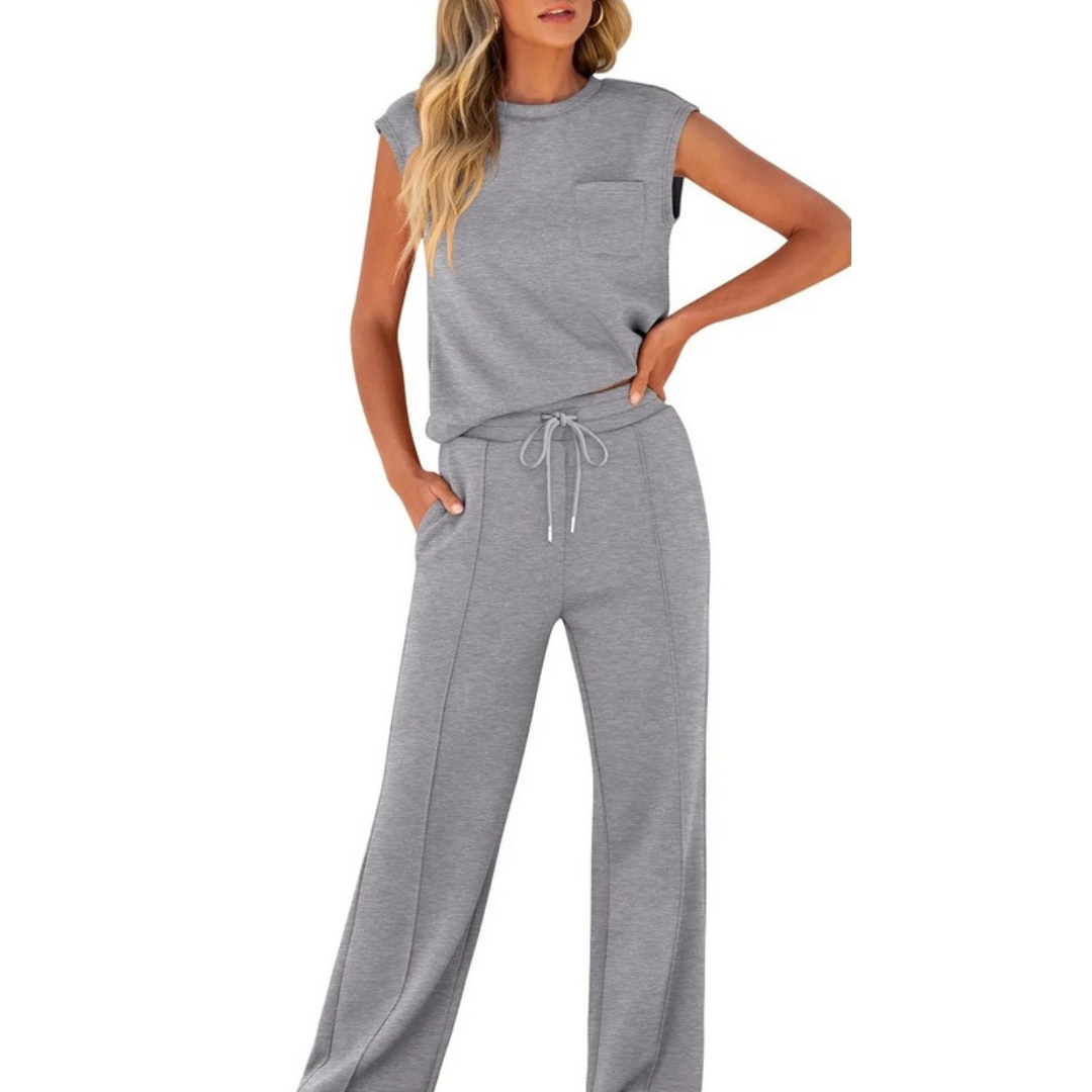 Women's Summer Co-Ord | Drawstring Pants and Sleeveless Top