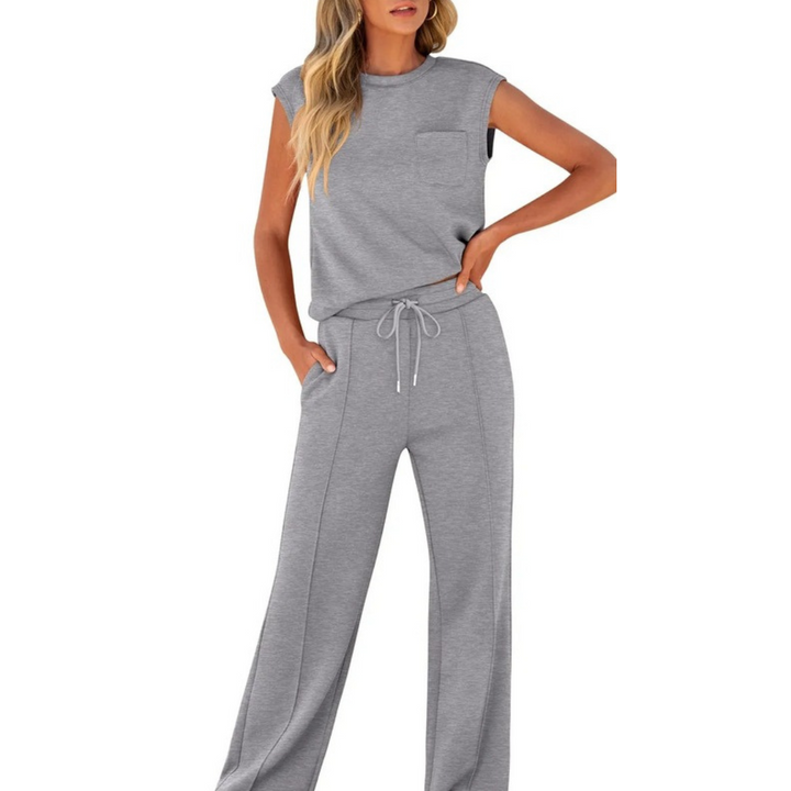 Women's Summer Co-Ord | Drawstring Pants and Sleeveless Top