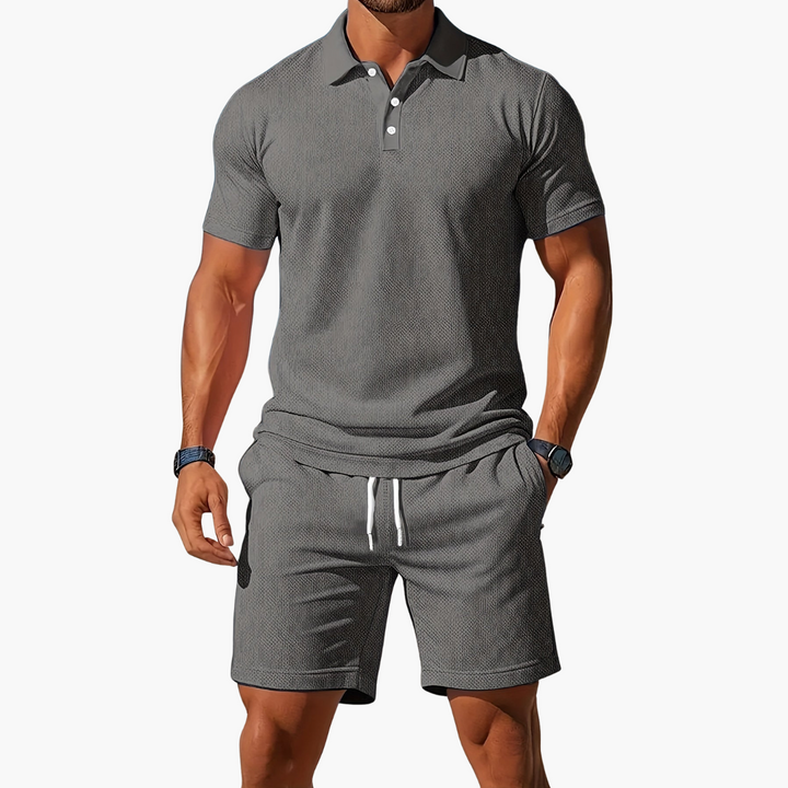 Men's Polo & Shorts Set | Drawstring